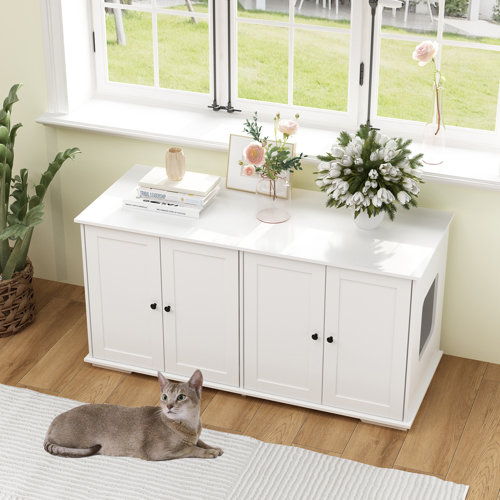Tucker Murphy Pet™ Cat Litter Box Enclosure & Reviews Wayfair